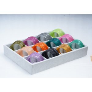 Stylish Multicolor Glossy Glass Bangles Set for Women