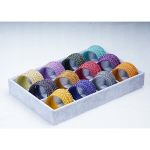 Royal Multicolor Crystal Studded Bangles Set for Women